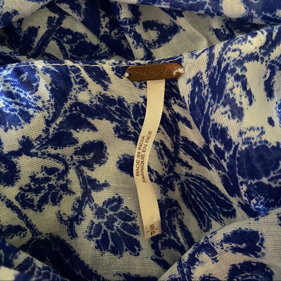 Free People Kikas Printed Midi Dress in Ivory - Picture 12 of 13